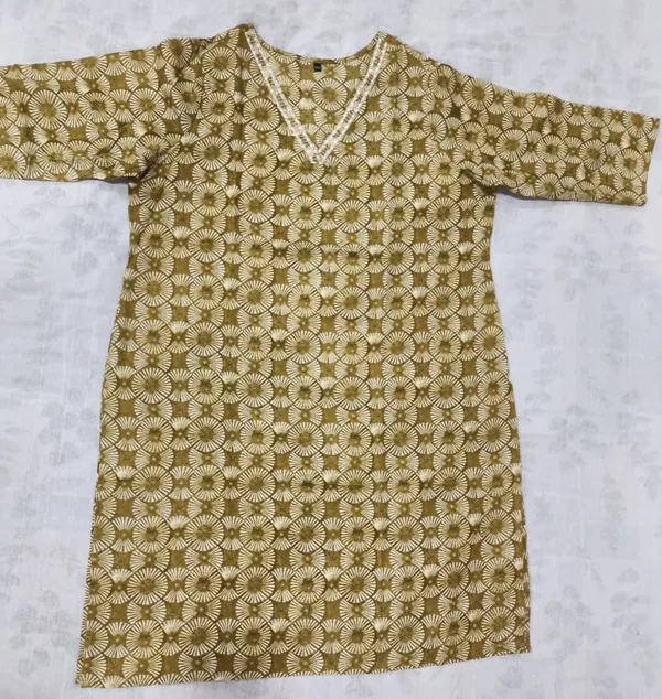 Olive_Poly_Cotton_Printed_Straight_Long_Kurti_For_Women