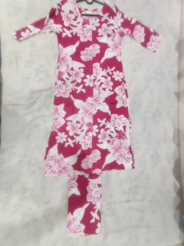 Magenta_Cotton_Printed_Coord_Set_For_Women