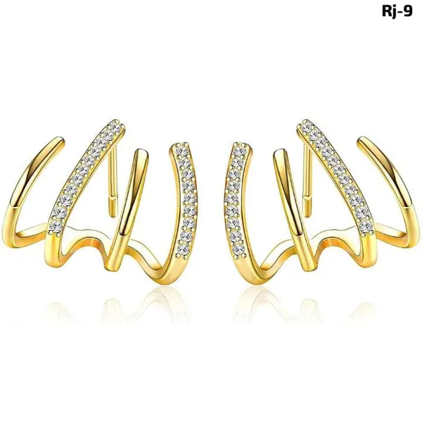 Golden_Crystal_Wave_Hoop_Earrings
