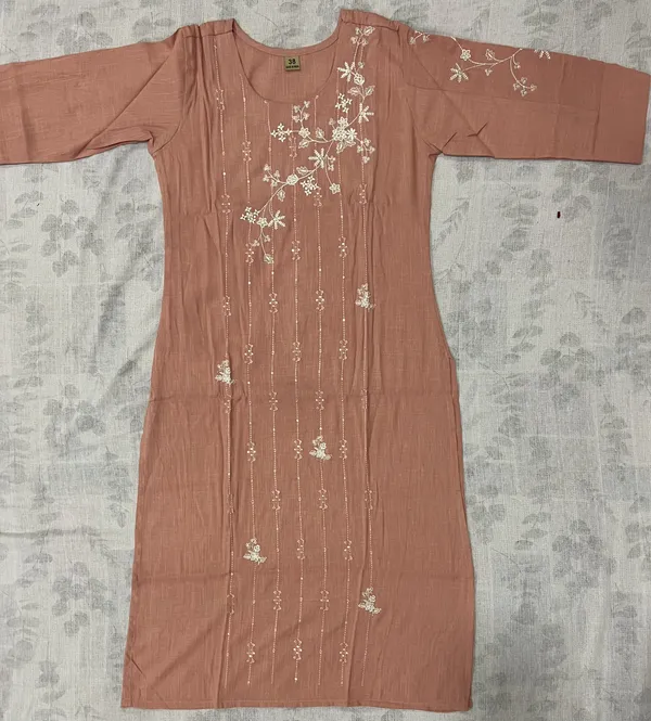 Rose_Rayon_Straight_Embroidered_Kurti_And_Bottom_Set_For_Women