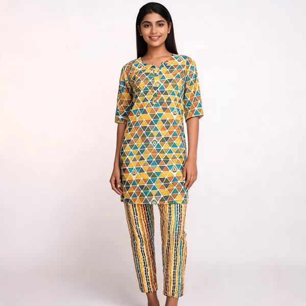 Multicolor_Rayon_Foil_Printed_Kurta_Set_For_Boys