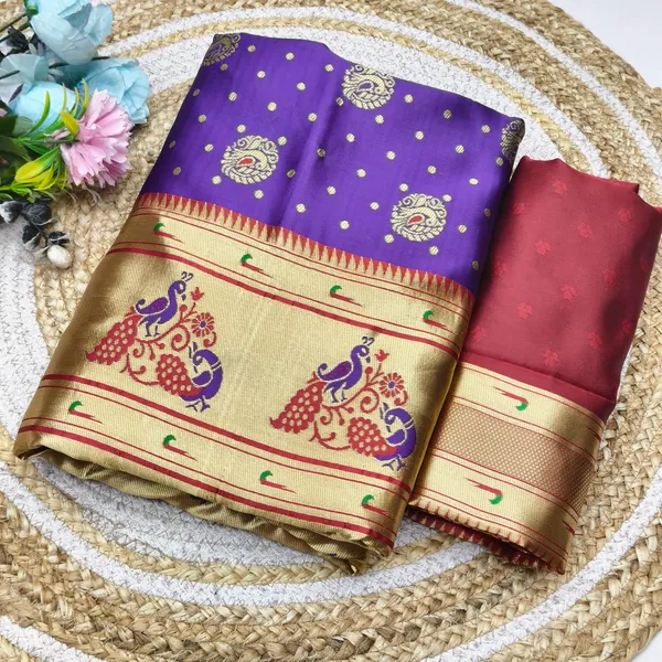 Litchi_Silk_Paithani_Pattern_Saree