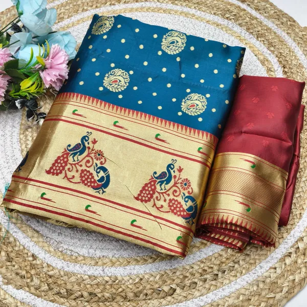 Litchi_Silk_Paithani_Pattern_Saree