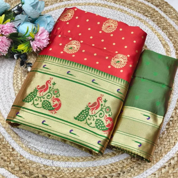 Litchi_Silk_Paithani_Pattern_Saree