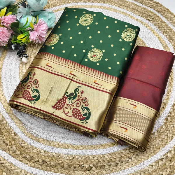 Litchi_Silk_Paithani_Pattern_Saree