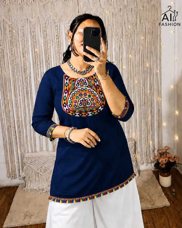 PANKHUDI_2.0_–_Festive_Short_Length_Kurti