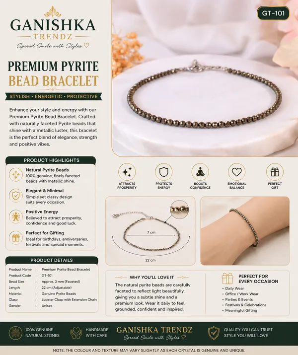 Premium_Natural_Pyrite_Beads_Bracelet