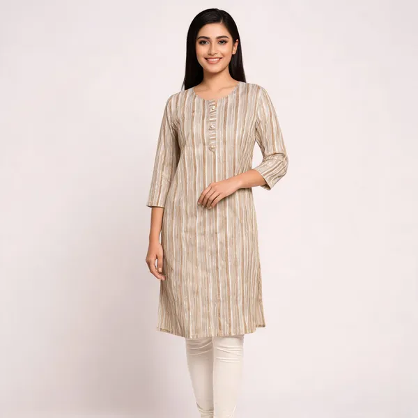 Beige_Rayon_Straight_Foil_Printed_Kurti_For_Women