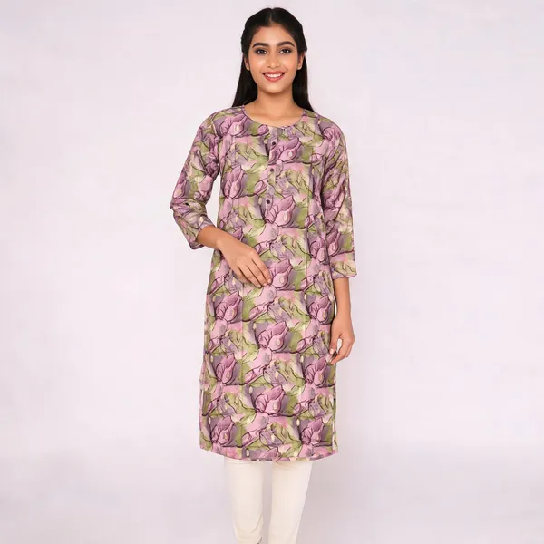 Multicolor_Rayon_Straight_Foil_Printed_Kurti_For_Women