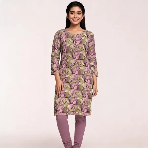 Multicolor_Rayon_Straight_Foil_Printed_Kurti_For_Women