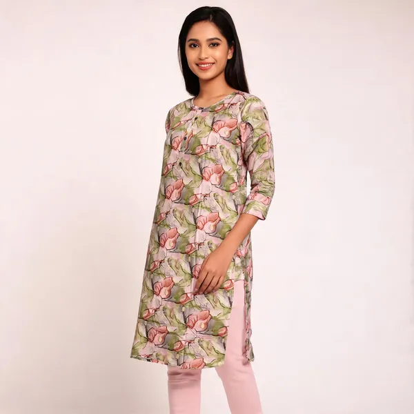 Multicolor_Rayon_Straight_Foil_Printed_Kurti_For_Women