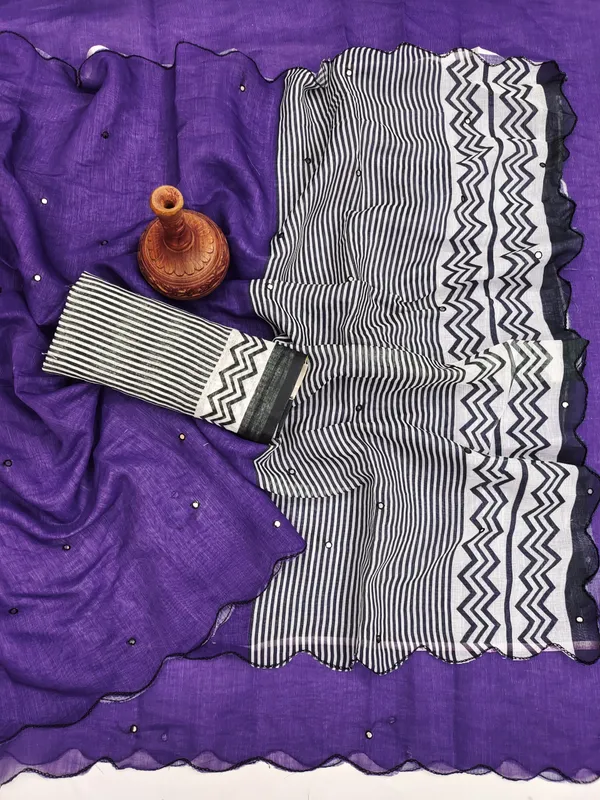 STRIPED_TRENDING_VIRAL_LINEN_SAREE__ZIGZAG_MIRROR_