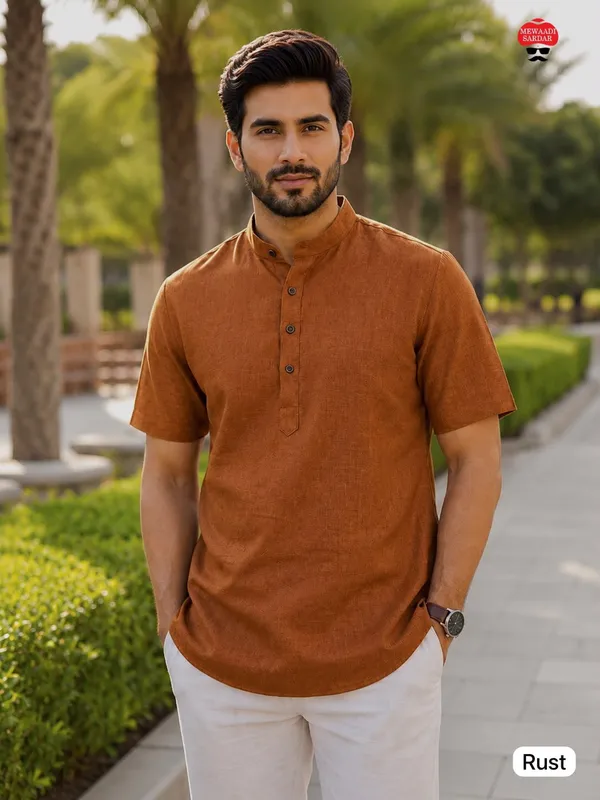 Short_Kurta_with_Half_Sleeves_–_Celebration_&_Casual_Wear