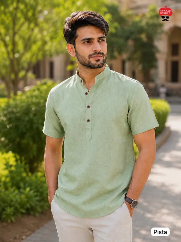 Short_Kurta_with_Half_Sleeves_–_Celebration_&_Casual_Wear
