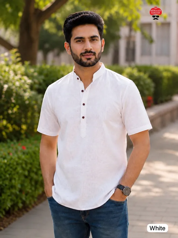 Short_Kurta_with_Half_Sleeves_–_Celebration_&_Casual_Wear