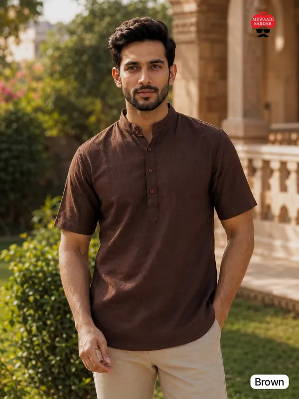 Short_Kurta_with_Half_Sleeves_–_Celebration_&_Casual_Wear