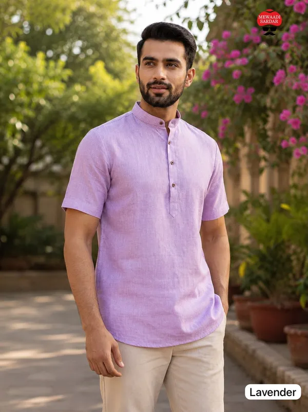 Short_Kurta_with_Half_Sleeves_–_Celebration_&_Casual_Wear