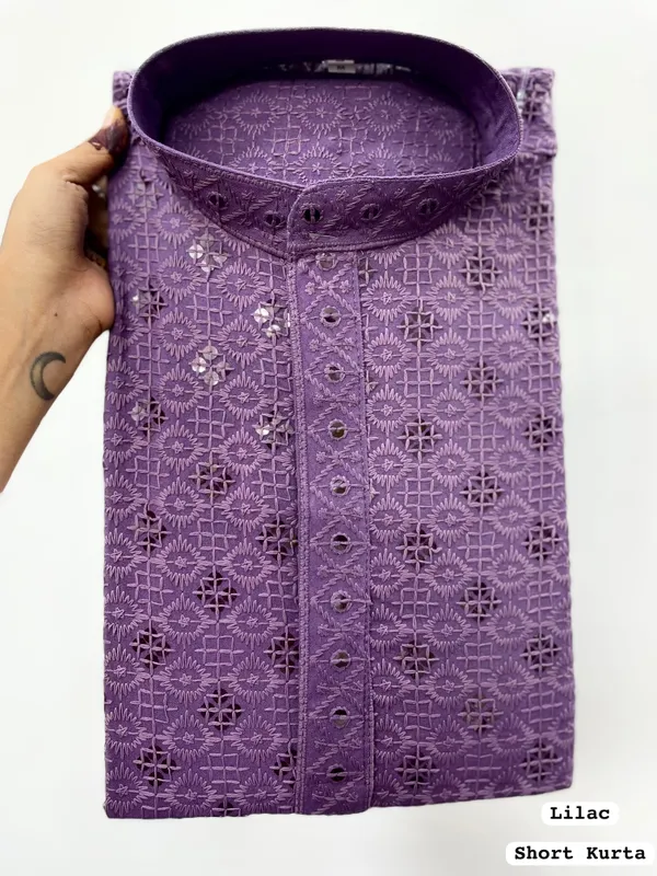 Stylish_Short_kurta_Full_Sleeves_in_Chikan_Work_Fabric