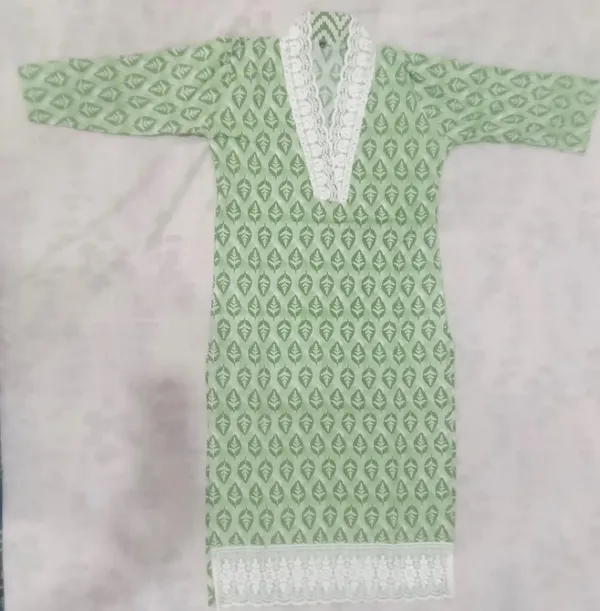 Green_Cotton_Printed_Straight_Kurta_With_Bottom_&_Dupatta_For_Women