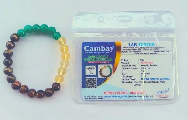 Mix_Color_Round_Money_Magnet_Bracelet_("धन_योग_ब्रेसलेट"),Wealth_Beaded_Crystal_Gemstone