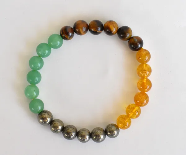Mix_Color_Round_Money_Magnet_Bracelet_("धन_योग_ब्रेसलेट"),Wealth_Beaded_Crystal_Gemstone