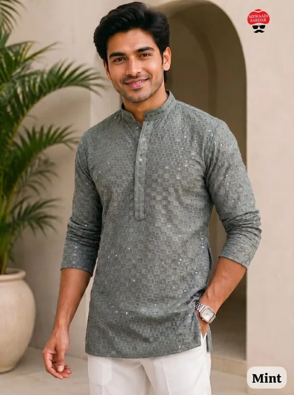 Stylish_Short_kurta_Full_Sleeves_in_Chikan_Work_Fabric