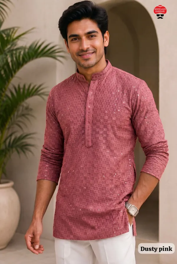 Stylish_Short_kurta_Full_Sleeves_in_Chikan_Work_Fabric