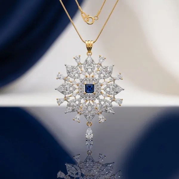 Sapphire_Blue_Crystal_Pendant_Set_For_Women
