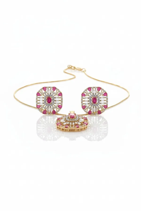 Ruby_Red_American_Diamond_Pendant_Pendant_Set_For_Women