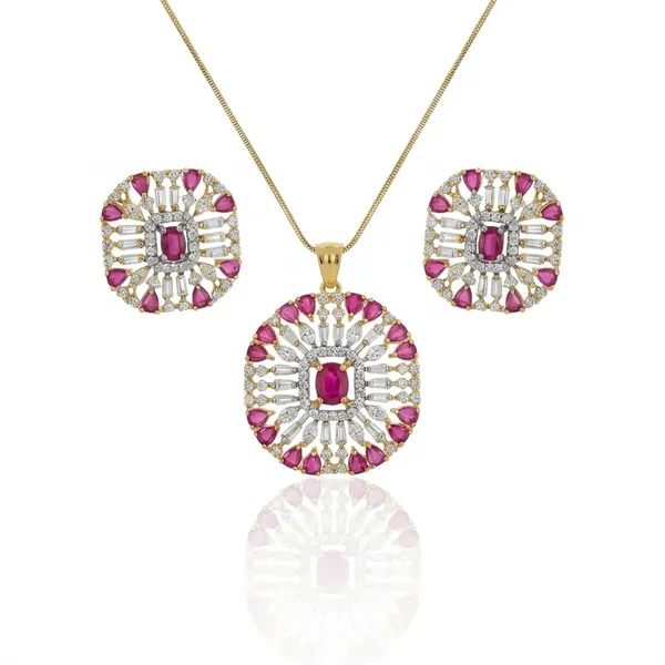 Ruby_Red_American_Diamond_Pendant_Pendant_Set_For_Women