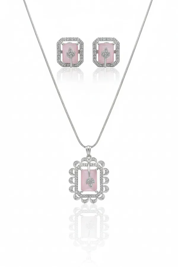 Blush_Pink_Crystal_Pendant_Set_For_Women