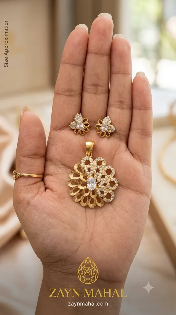 Pendant,_Chain_&_Earrings_Set