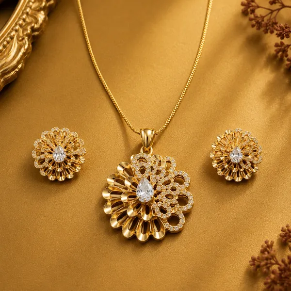 Pendant,_Chain_&_Earrings_Set