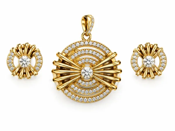 Gold_Plated_Pendant_Chain_Set_For_Women