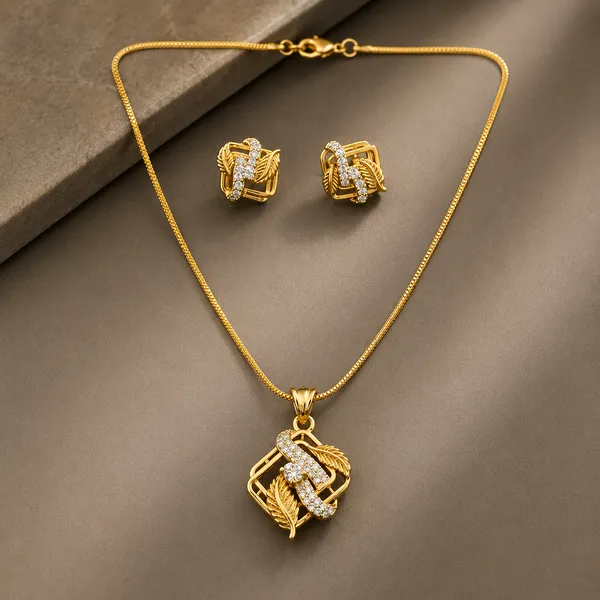 Pendant,_Chain_&_Earrings_Set