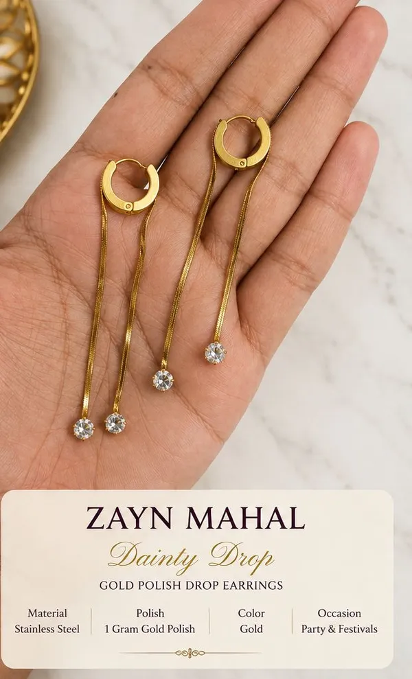 Zayn_Mahal_Dainty_Gold_Drop_Earrings_–_Elegant_Hoop_&_Long_Chain_Design_|_1_Gram_Gold_Polish_on_Stainless_Steel_|_Lightweight_Party_&_Festive_Jewellery