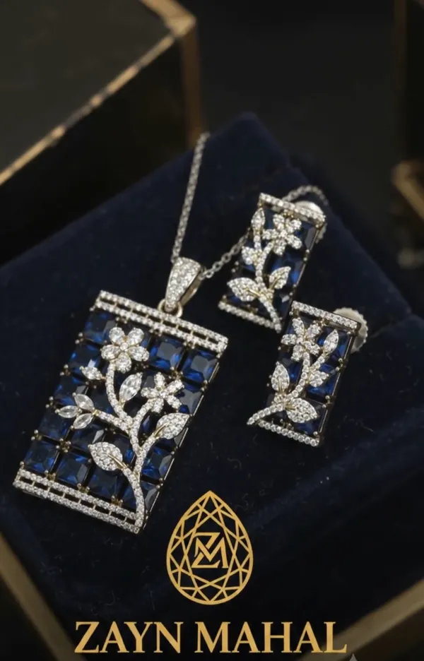 Zayn_Mahal_Royal_Sapphire_Bloom_Pendant_Set_with_Diamond-Style_Floral_Detailing