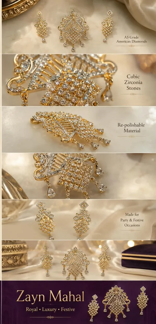 Zayn_Mahal_Royal_American_Diamond_Pendant_Set_|_A5_Grade_Cubic_Zirconia_Jewellery_Set_|_Intricate_Gold-Tone_Floral_Design_|_Luxury_Party_&_Festive_Wear_Necklace_Pendant_Set_for_Women
