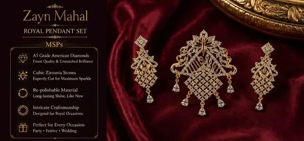 Zayn_Mahal_Royal_American_Diamond_Pendant_Set_|_A5_Grade_Cubic_Zirconia_Jewellery_Set_|_Intricate_Gold-Tone_Floral_Design_|_Luxury_Party_&_Festive_Wear_Necklace_Pendant_Set_for_Women