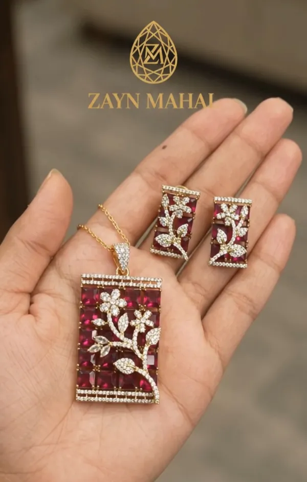 Zayn_Mahal_Ruby_Red_Royal_Bloom_Pendant_Set_with_Diamond-Style_Floral_Detailing