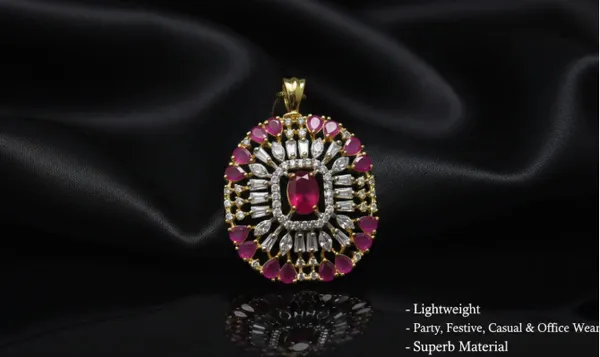 Ruby_Red_American_Diamond_Pendant_Pendant_Set_For_Women