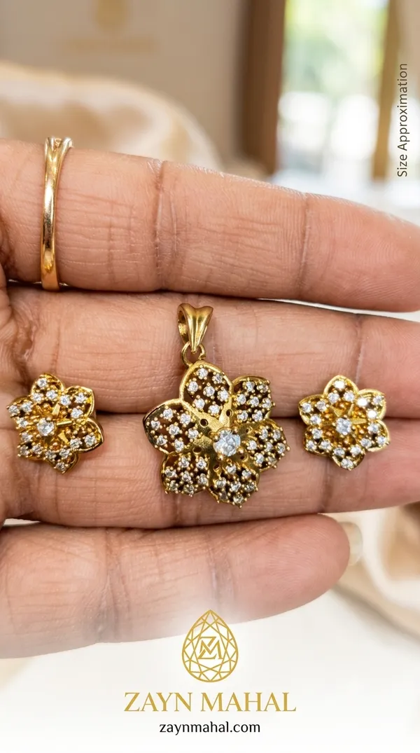 Pendant,_Chain_&_Earrings_Set