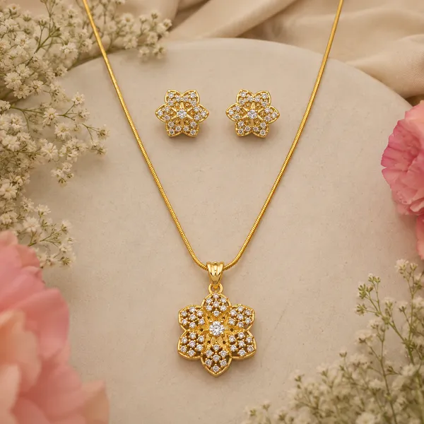 Pendant,_Chain_&_Earrings_Set