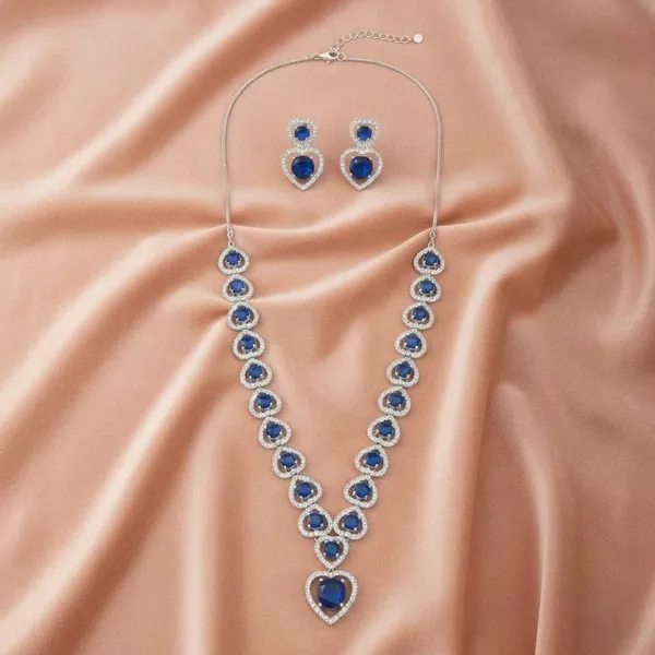 Royal_Blue_Heart-Motif_American_Diamond_Necklace_Set_|_Premium_Bridal_And_Party_Wear_Jewelry_For_Women
