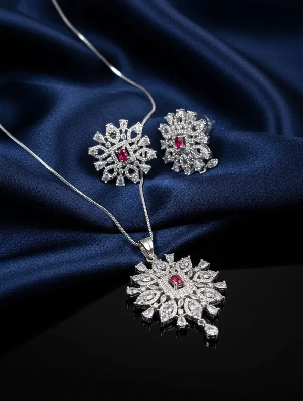 Premium_Ruby_Crystal_Pendant_Set_|_Luxury_American_Diamond_Necklace_And_Earring_Jewelry_For_Festive,_Wedding_And_Party_Wear