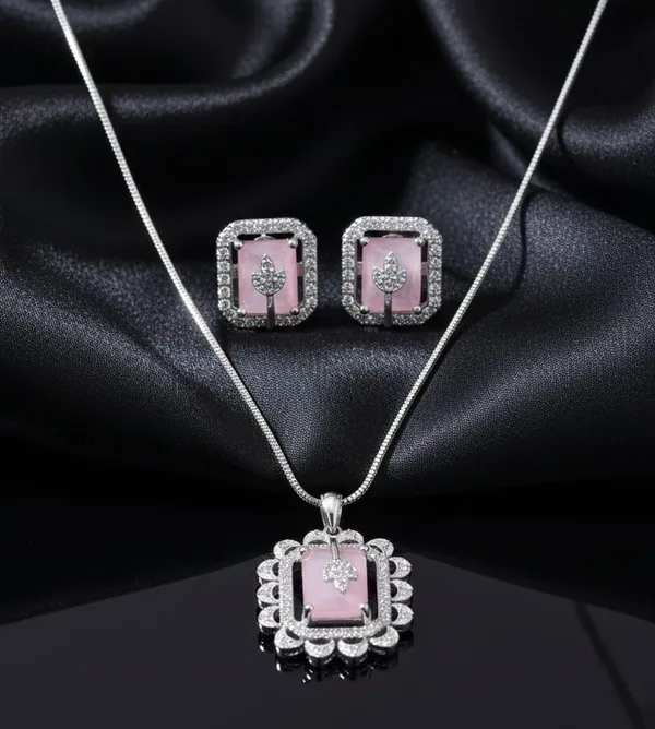 Blush_Pink_Crystal_Pendant_Set_For_Women
