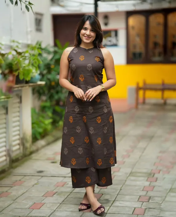 Brown_Printed_A-line_kurta_and_Palazzo_2_Pices
