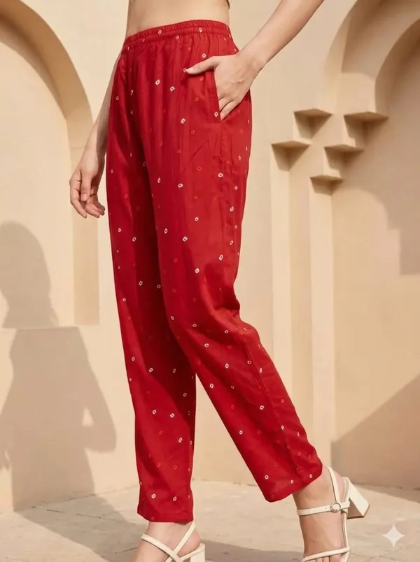 Red_Cotton_Bandhani_Printed_Kurta_Set_With_Dupatta_For_Women