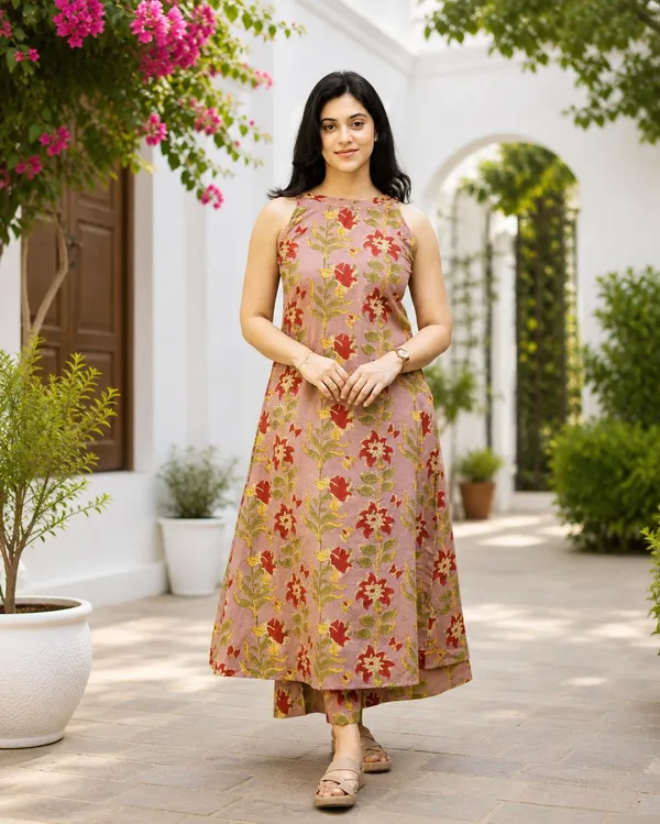 Pink_Women_Ethnic_Motifs_Printed_Regular_Pure_Cotton_Kurta_with_Palazzo