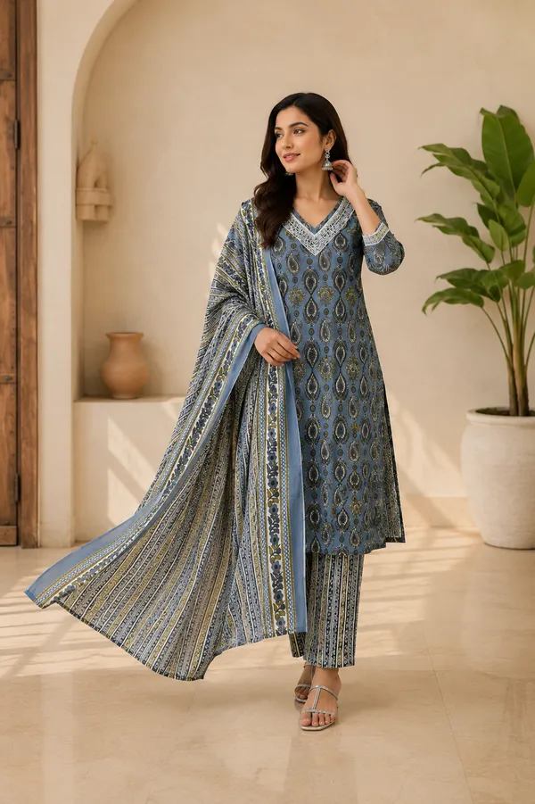 Grey_Cotton_Straight_Fit_Printed_Kurta_Set_With_Dupatta_For_Women